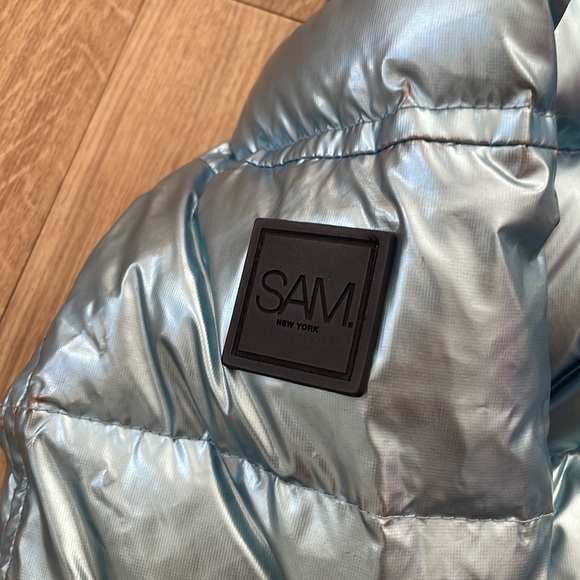 Sam Metallic Blue Freestyle Jacket Size 4 - Picture 7 of 10